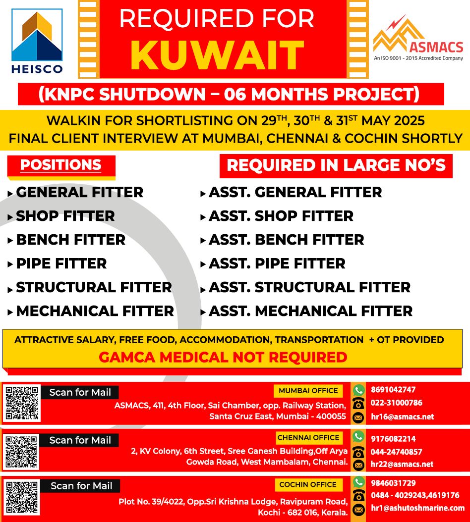 REQUIRED FOR KUWAIT