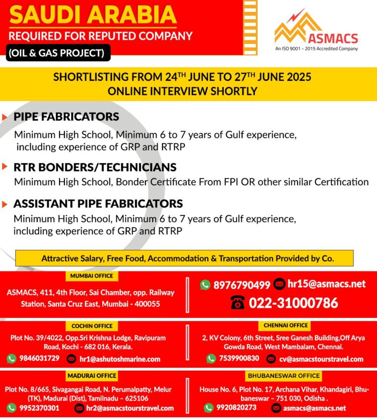 Job Openings for Saudi Arabia