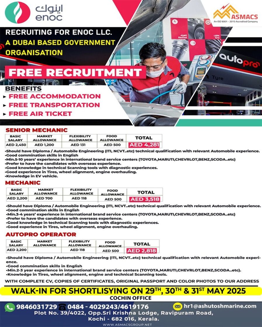 RECRUITING FOR ENOC LLC.