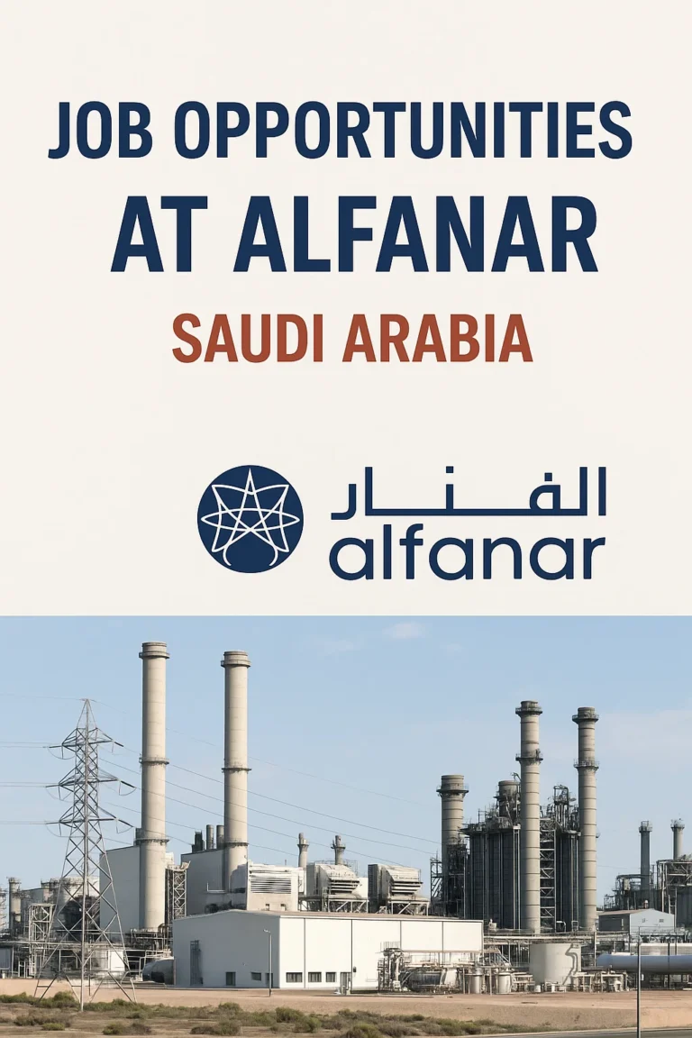 Job Opportunities at Alfanar - Saudi Arabia