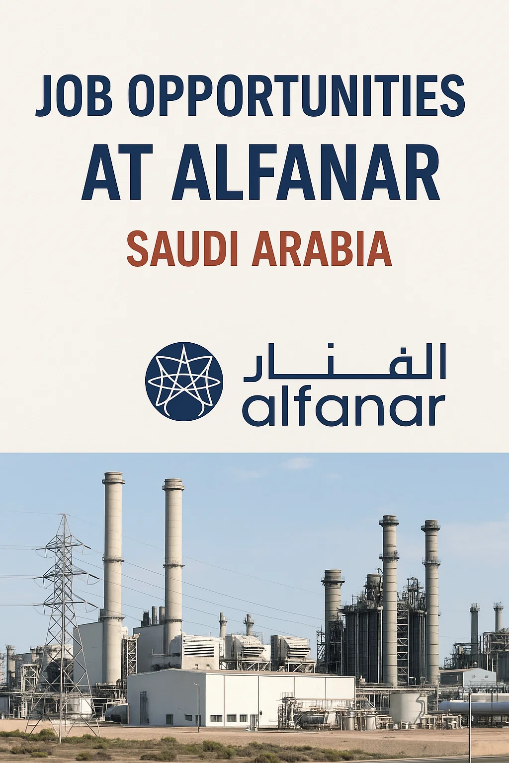 Job Opportunities at Alfanar - Saudi Arabia